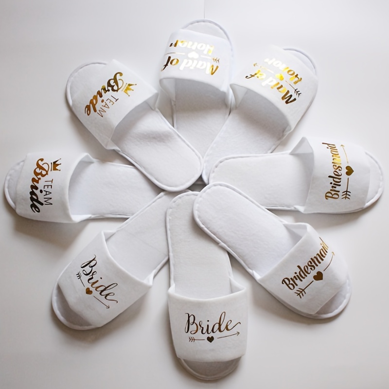 White slippers for hot sale wedding guests