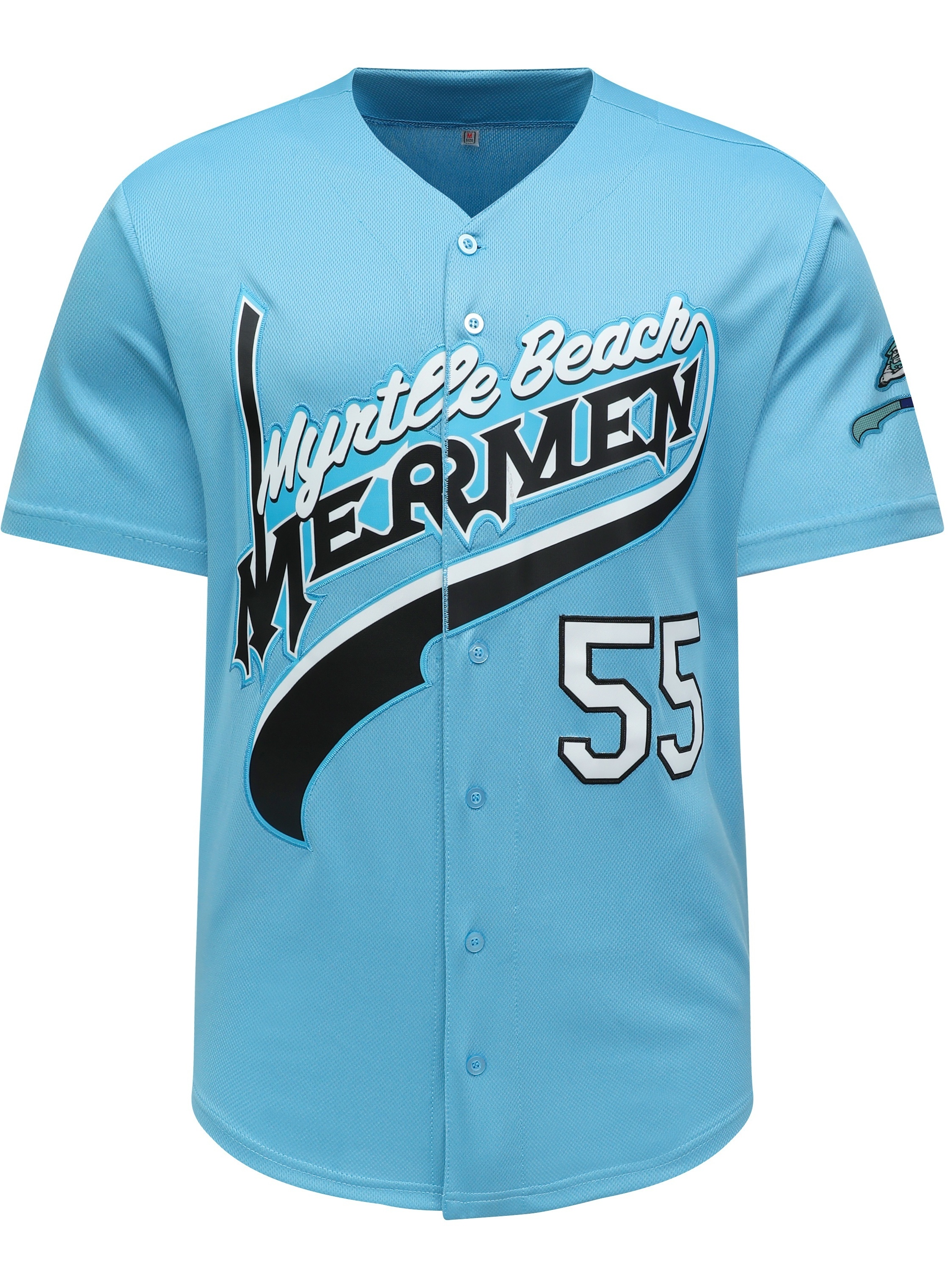 Men's #55 Embroidery Baseball Jersey, Retro Classic Design Button Up Short Sleeve Baseball Shirt for Training Competition Sports Uniform,Temu