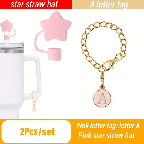 5pcs, 10mm Straw Cover Cap Toppers For Stanley Cup 40&30 Oz, Cute Star  Straw Caps For Stanley Tumbler With Handle, Silicone Straw Topper, Straw  Tip Co