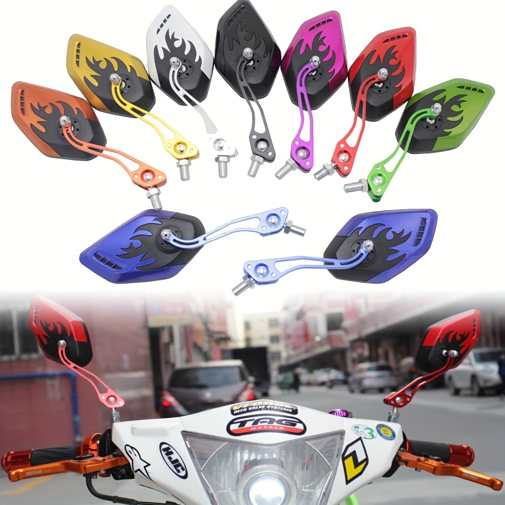 Rétroviseurs de moto, accessoires de moto de moto réglables