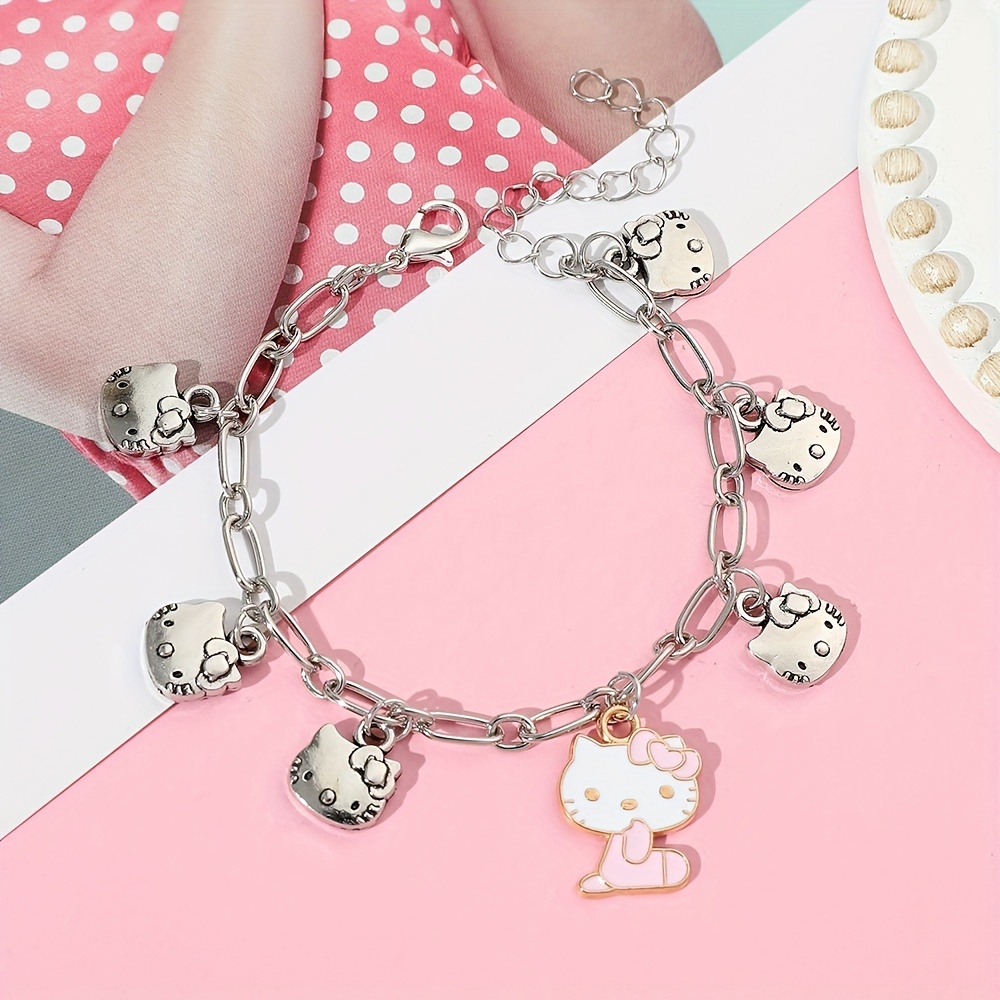Hello Kitty Enamel Charm Bracelet - ShopperBoard