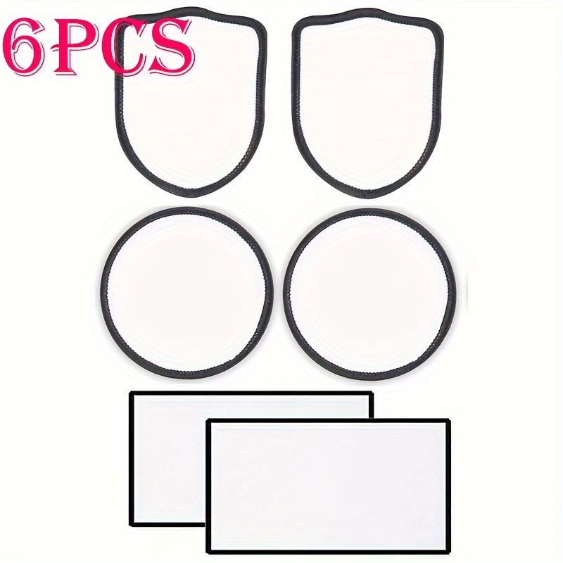 90 Pcs Sublimation Patches, Iron on Blank Patches for DIY Crafts Hats Caps Backp