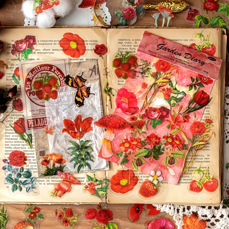 Stickers Plants And Flowers Aesthetic Stickers Pet - Temu