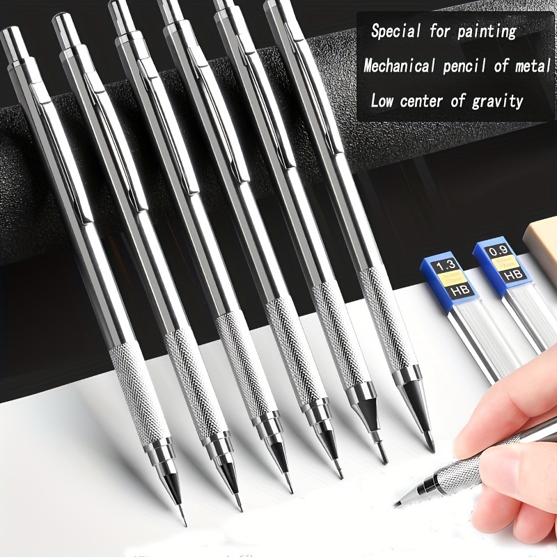 4pcs Automatic Pencils: Get Ready for School with 0.5/0.7 Student  Mechanical Pencils!