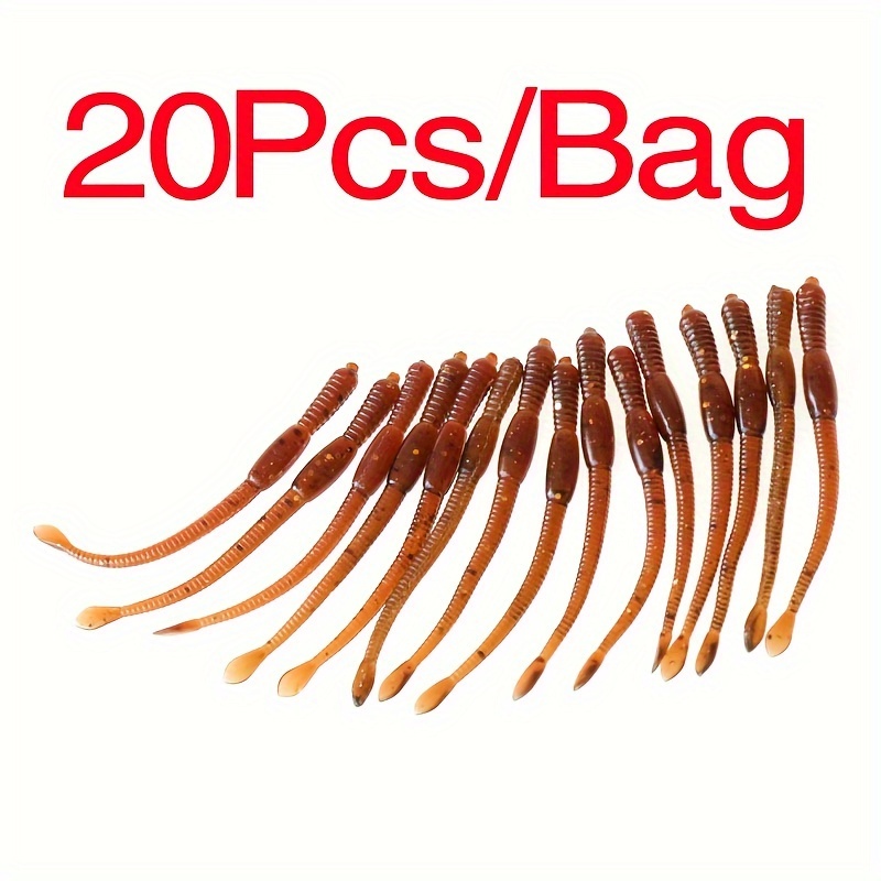 TEMU 20 unidades por paquete, 80 mm/3.15 pulgadas, 1.2G, señuelos suaves para pesca, de de realista