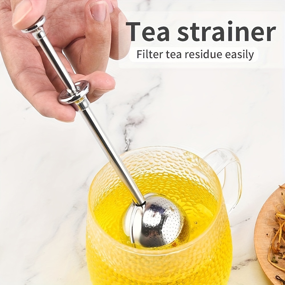 Premium Stainless Steel Tea Infuser With Long Handle And - Temu