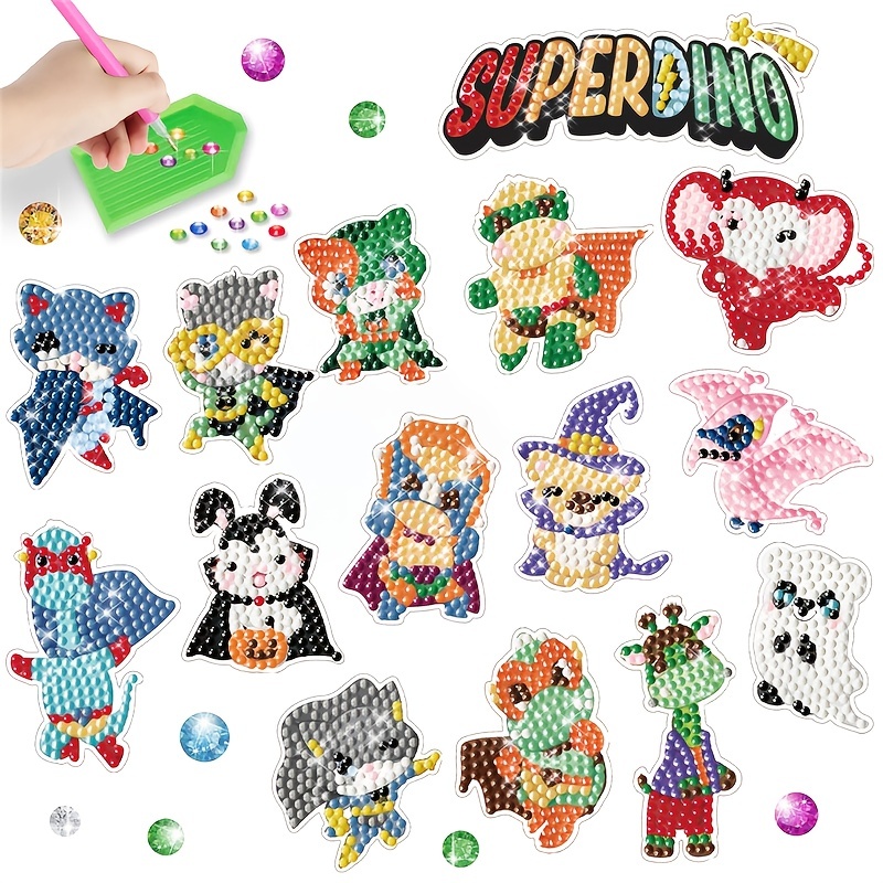 Cartoon Animal 5d Diamond Painting Stickers Kits For Adult - Temu