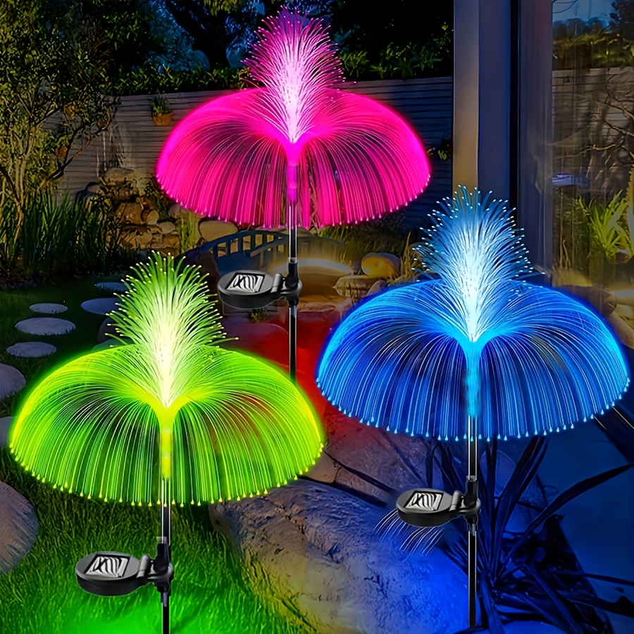 Solar Yard Lights Outdoor Decorative Waterproof, Solar Garden Light Outside  Decorations Color Changing, Solar Flower Lights Stake Decor For Pathway  Patio Lawn Party Wedding Birthday Holiday Temu