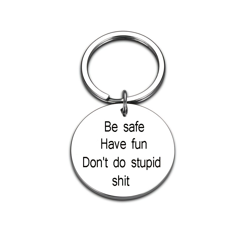Stainless Steel Be Safe Have Fun Don't Do Stupid - Temu