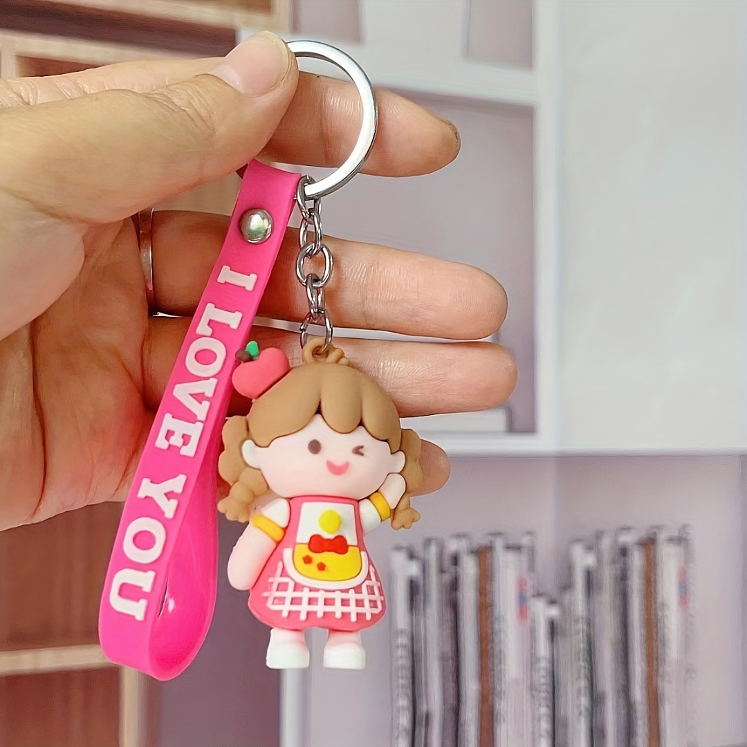 Boy hot sale girl keychain