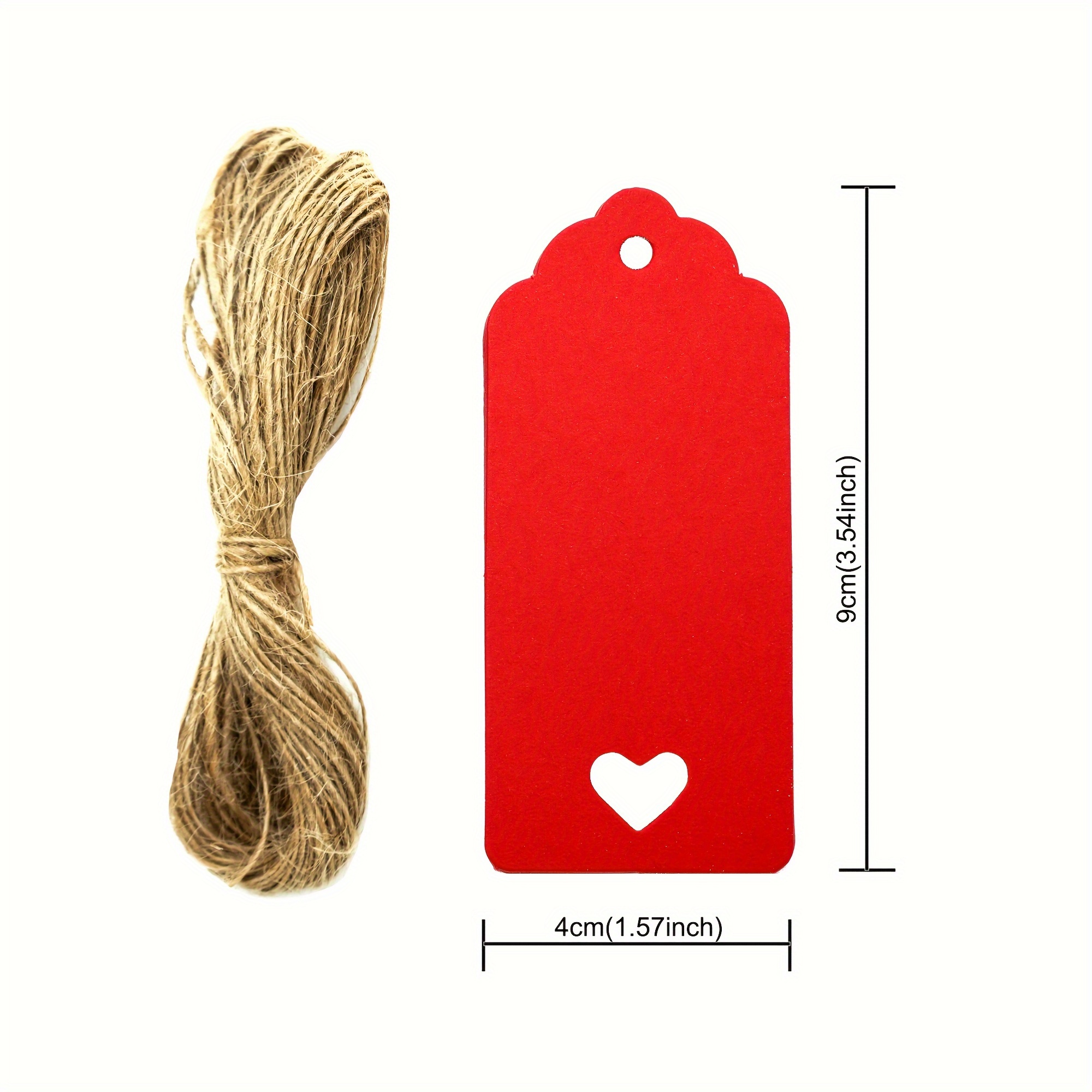 Kraft Gift Tags With Jute Rope Blank Merchandise Price - Temu