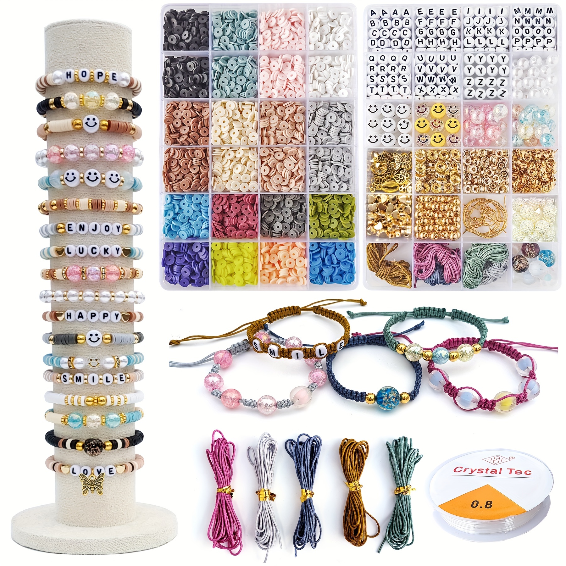 Clay Beads Bracelet Making Kit Perfect Diy Jewelry Crafts - Temu