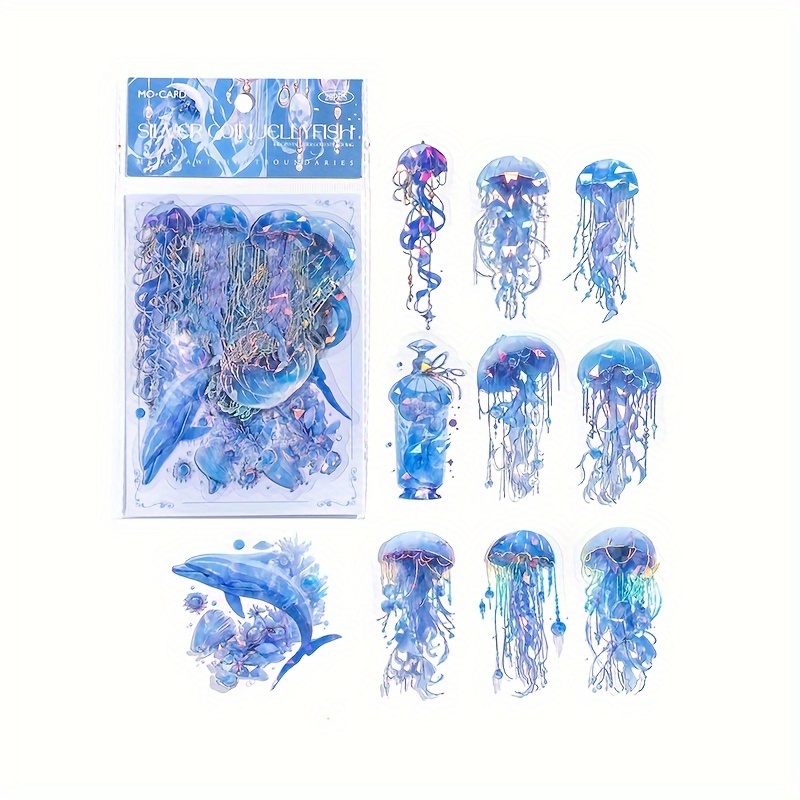 Crystal Jellyfish - GLOW sticker — Keri Newton Illustration