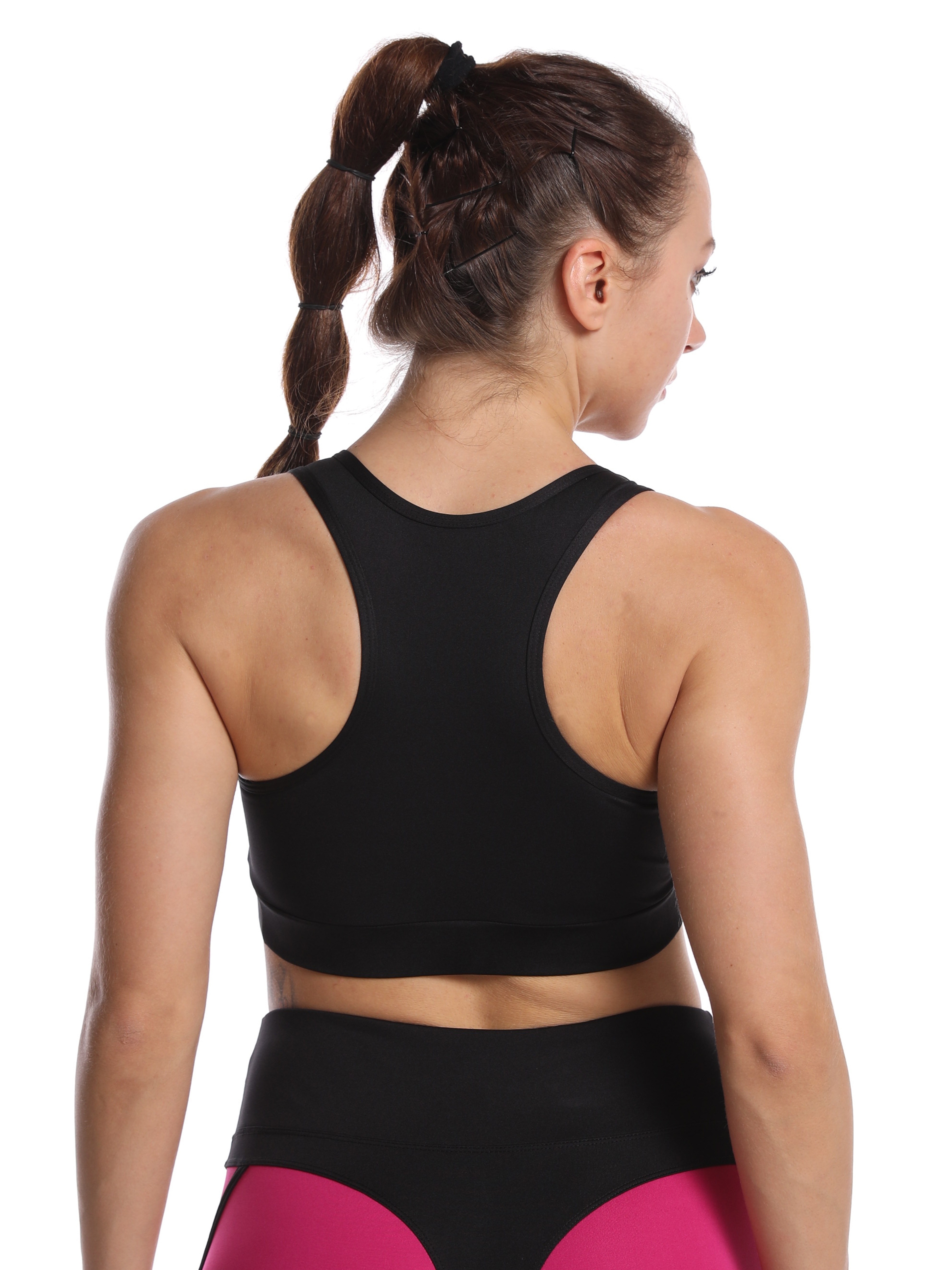 Women's Black Sports Bra - Stay Supported and Stylish