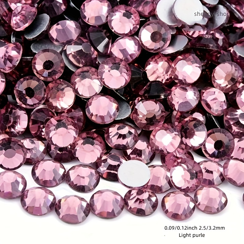 Rhinestones Bulk, Flatback Round Jelly Rhinestones Non Hotfix