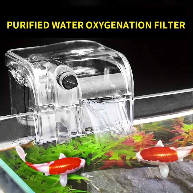 External aquarium filter in addition to oil film silent waterfall fish tank  skimmer Water - AliExpress