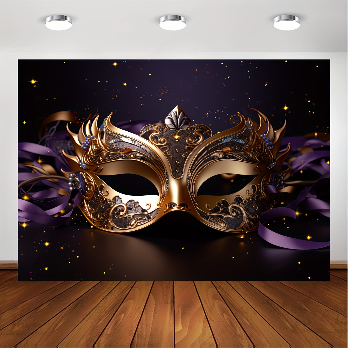 Mardi Gras Party Photography Backdrop, Carnival Masquerade Birthday Party  Backdrop Banner, Photo Booth Background for Birthday Bachelorette Party