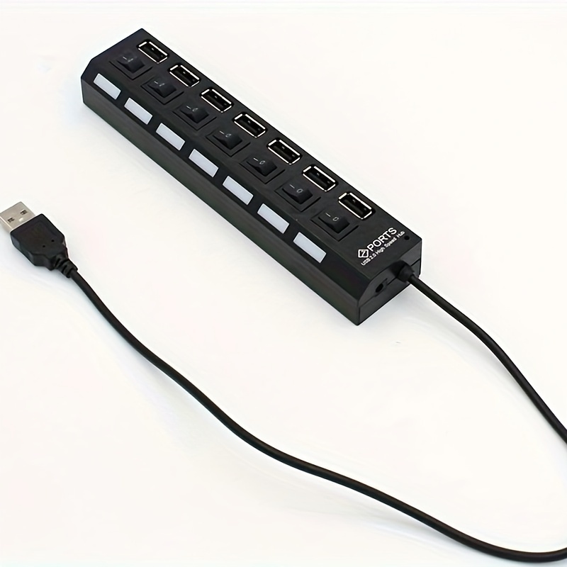 4-Port High Speed USB 2.0 Splitter Unpowered USB Hub