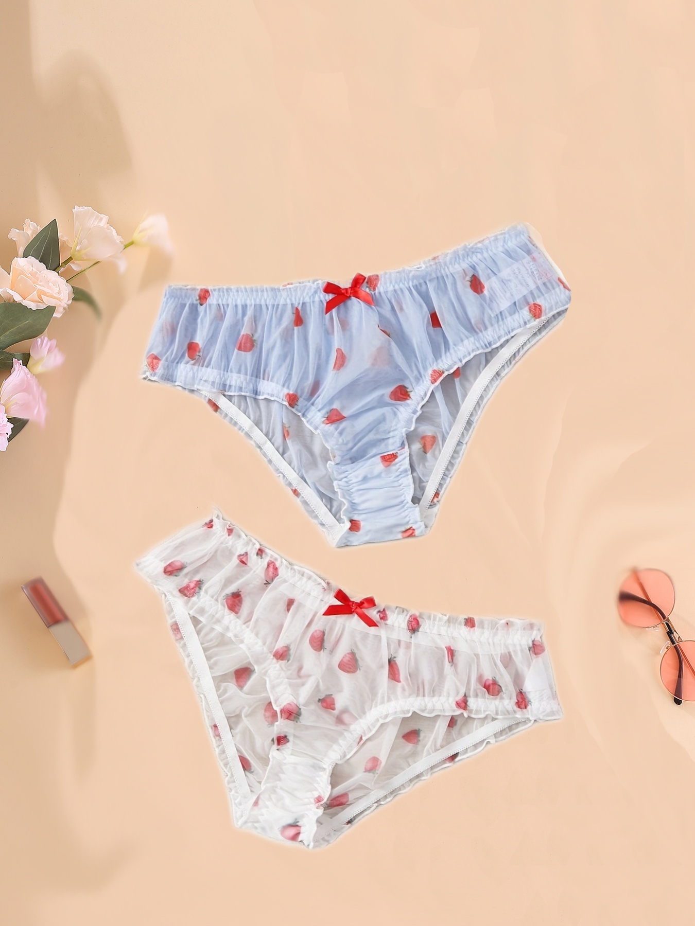 Sequins Laser Panties Sexy Soft Low Waist Underwear Holidays - Temu
