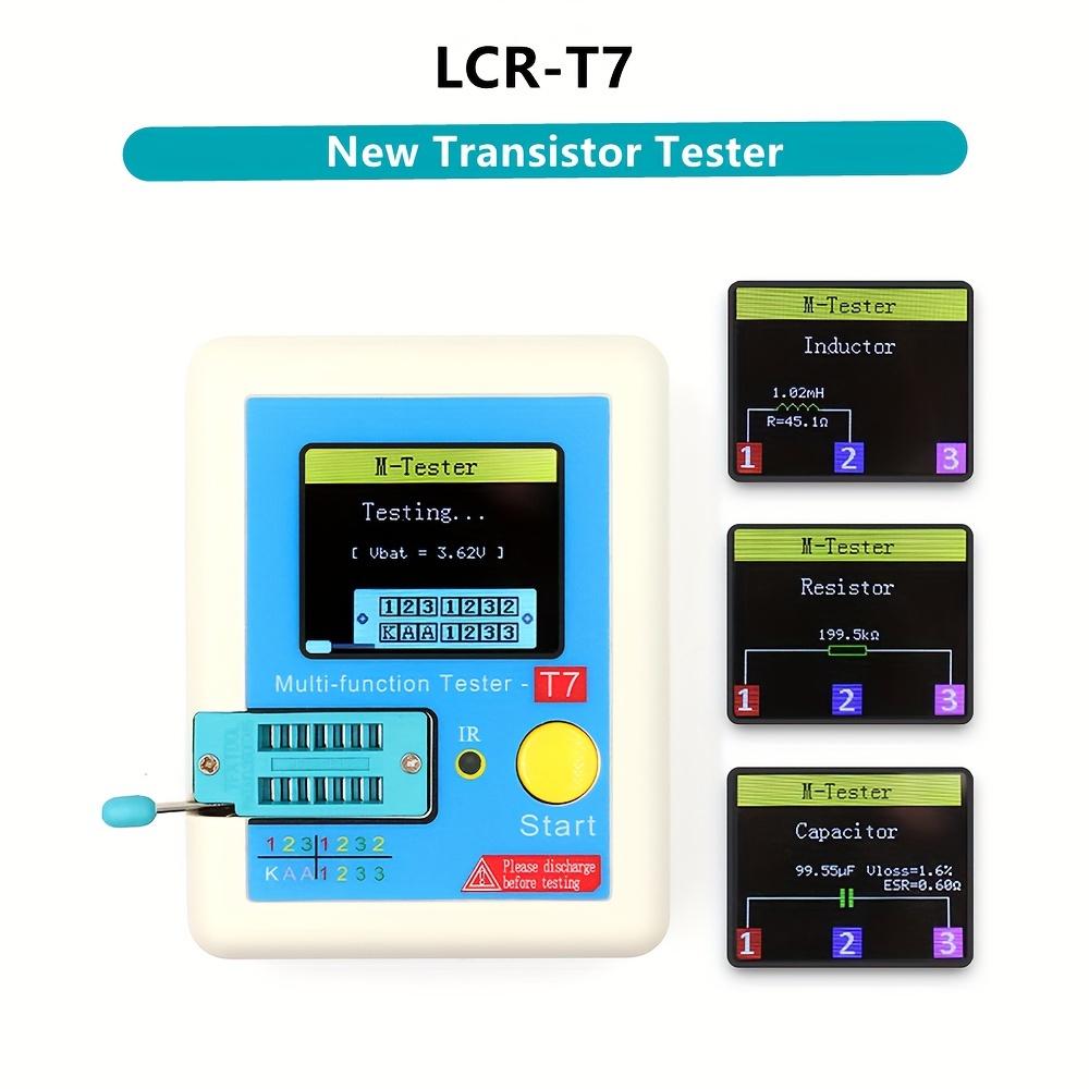 New Transistor Tester Tft Diode Triode Capacitance Meter Lcr - Temu