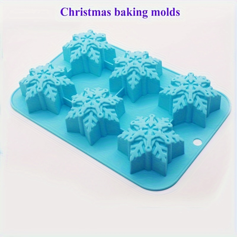 3d Handmade 6 cavity Silicone Different Snowflake Shape - Temu