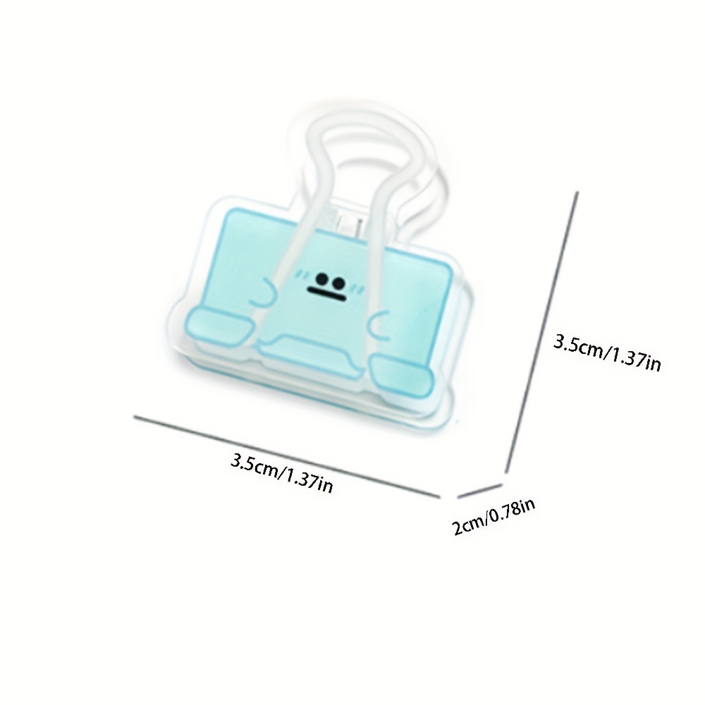 3pcs Small Cheese Sticky Note Clips - Student File Clips