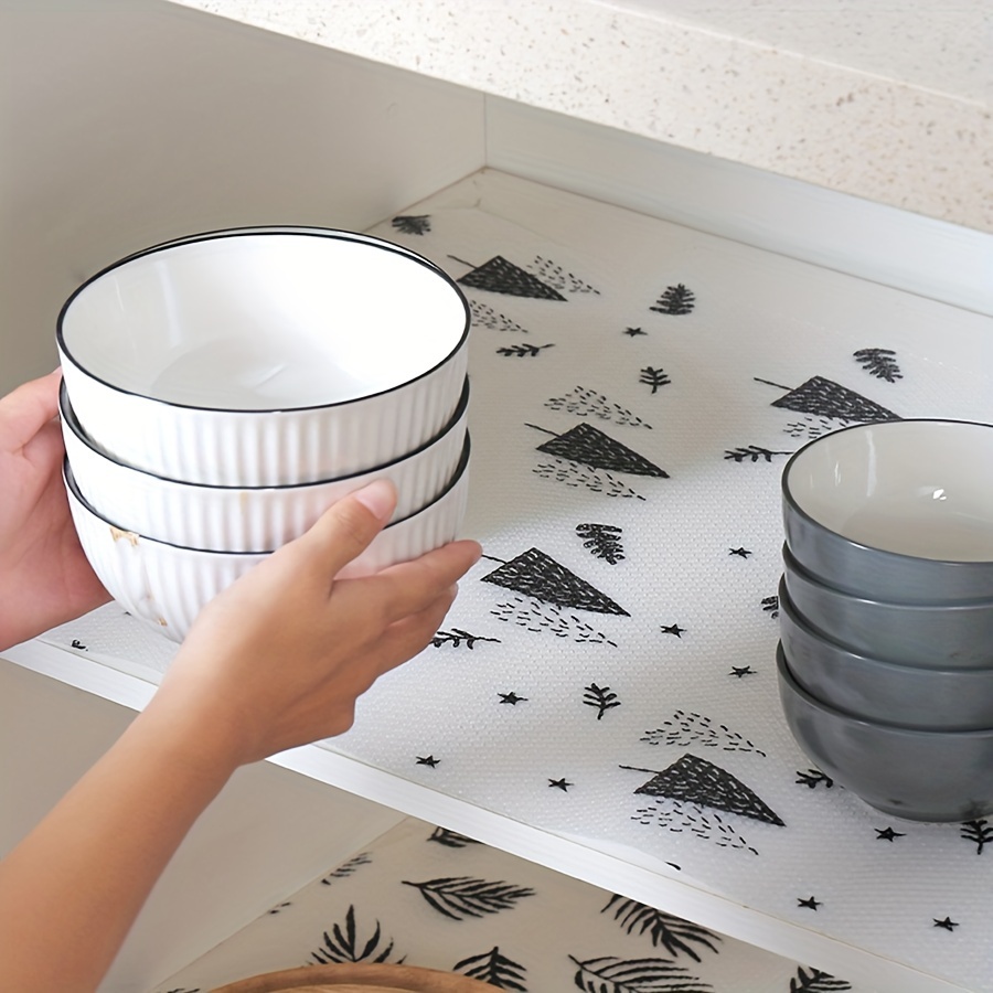 Eva Cuttable Printed Small Tree Pattern Kitchen Cabinet Shelf