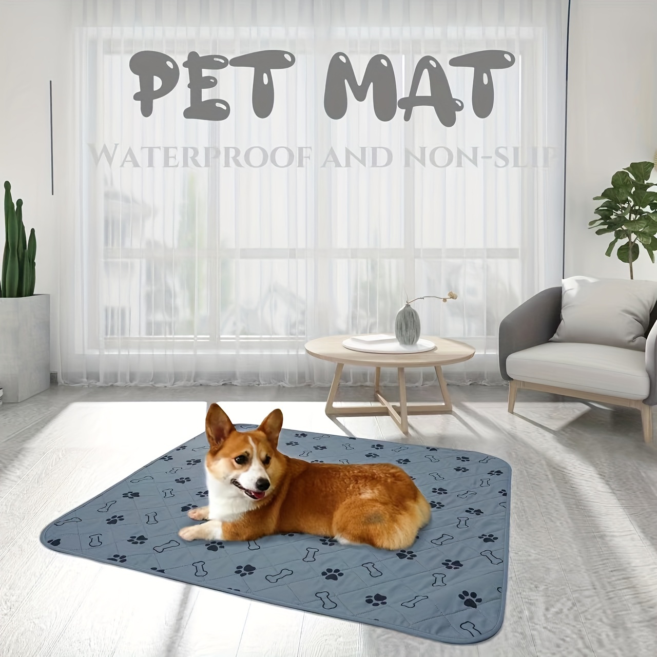 Waterproof Dog Mat Polyester Waterproof Floor Pet Mats Non Slip Dog Pad  Portable Soft Pet Supplies Foldable For Car Cattery Pet