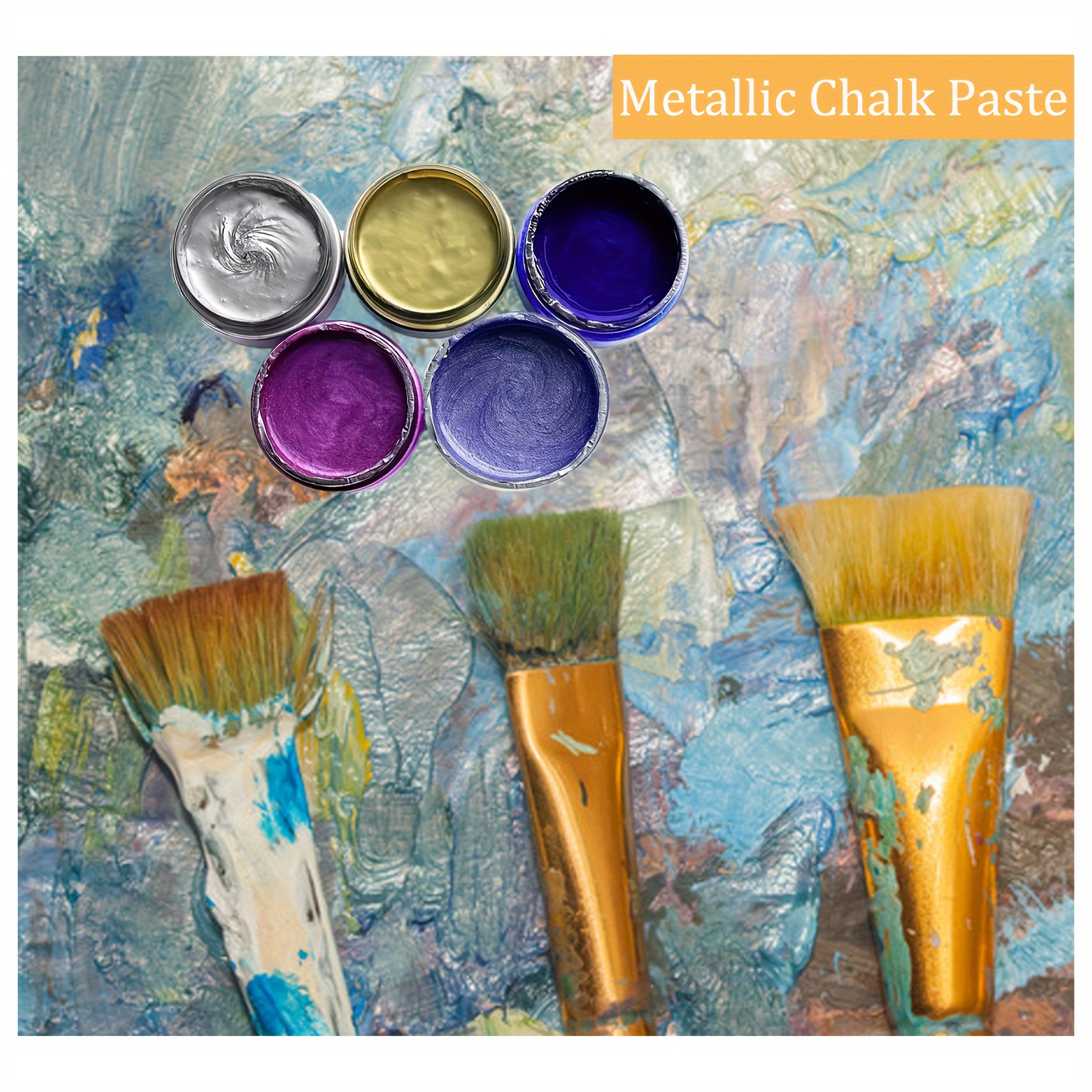 2/3/6 Colors Metallic Chalk Paste Paint Screen Printing Tool - Temu