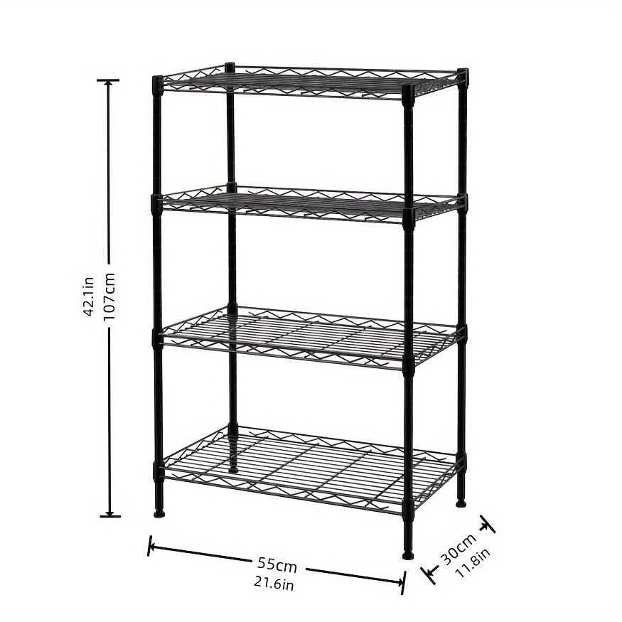 Metal Kitchen Wire Storage Shelves, 5 Tier Heavy Duty Storage