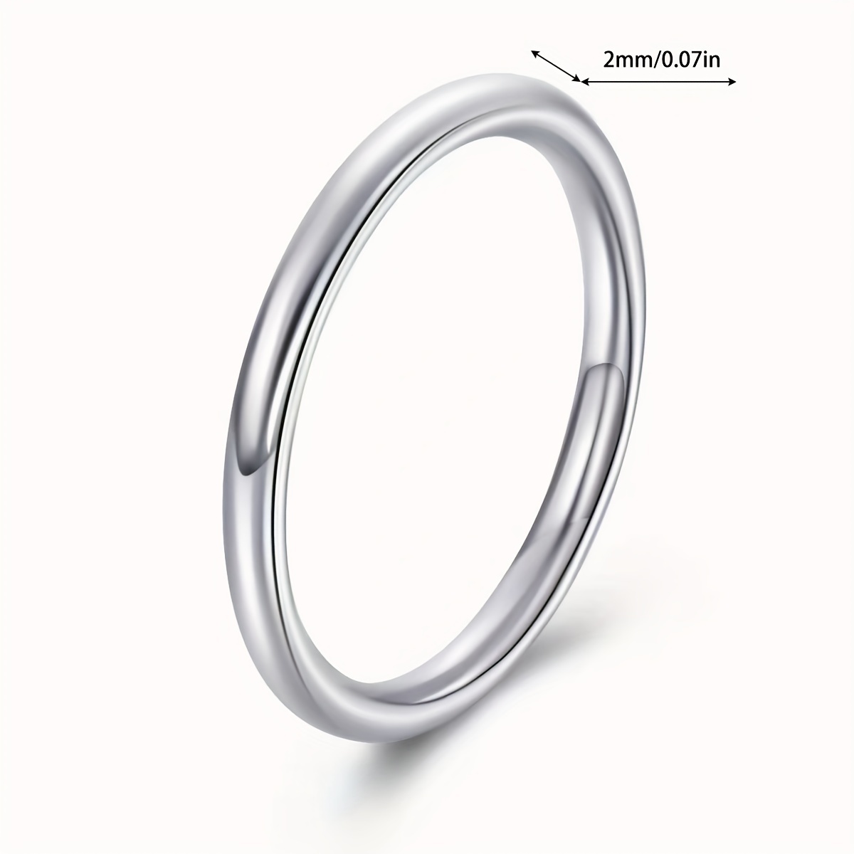 3pcs Stainless Steel Women Stacking Rings Stackable Thin Rings Minimalist Comfort Fit Jewelry Gifts 2 Mm Size 5-12