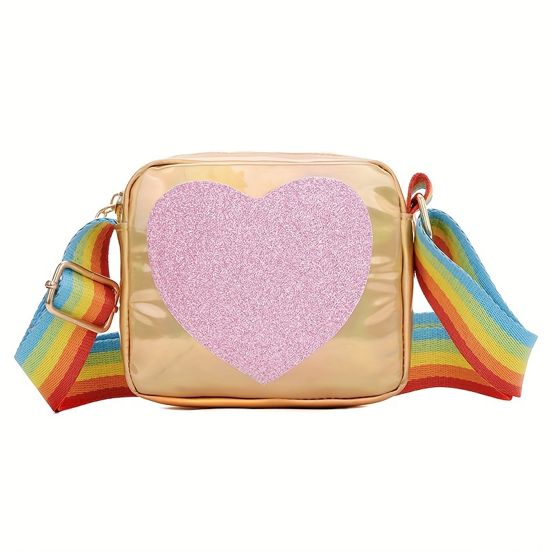 Girl Princess Side Bag Cute Laser Crossbody Bags for Girls Pearl