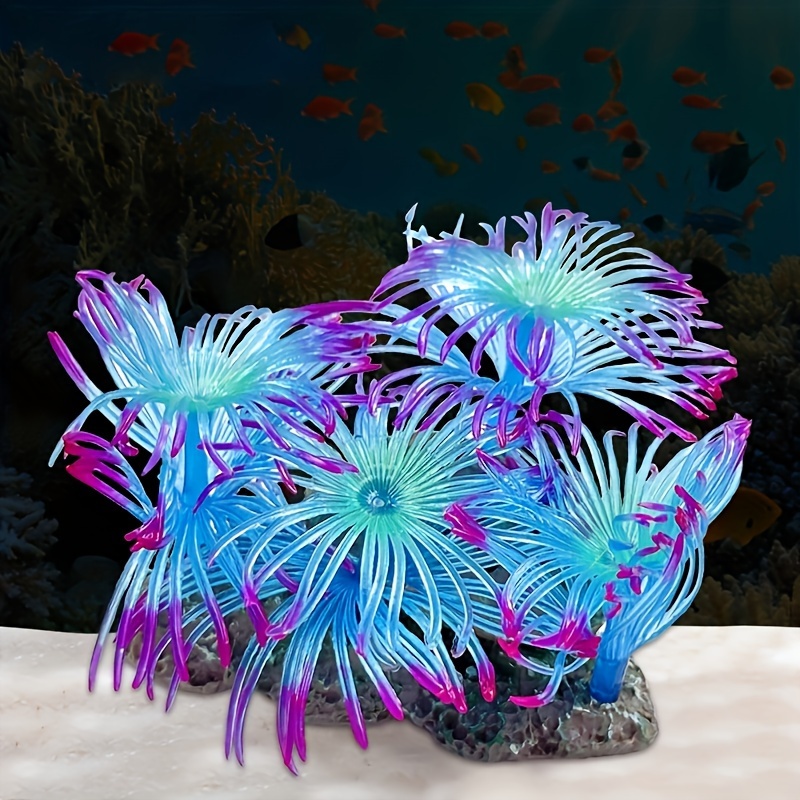 Aquarium Decorations Glofish Tank Ideas - Temu