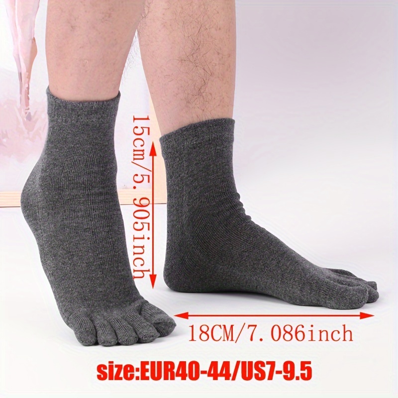 Men Ankle Five Finger Toe Socks Cotton Breathable Sport Causal Low Cut  Hosiery