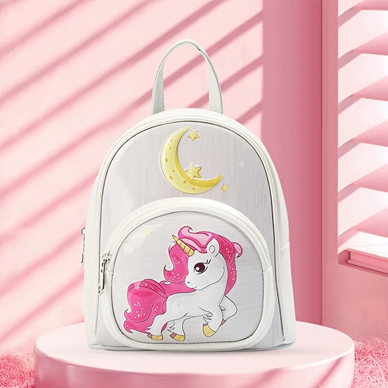 Unicorn Pattern Backpack for Kindergarten Princess Girls