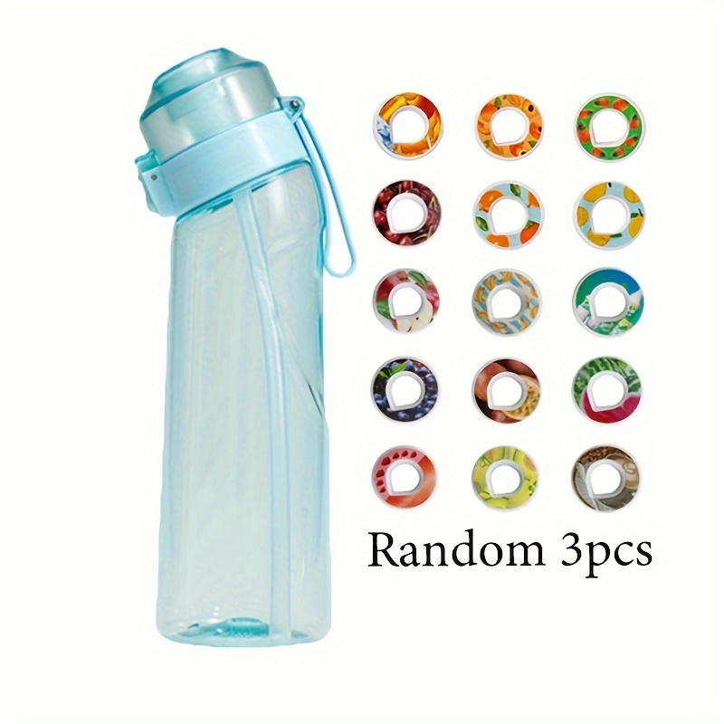 Sports Water Bottle With 3 Random Flavor Pods Water Cup - Temu