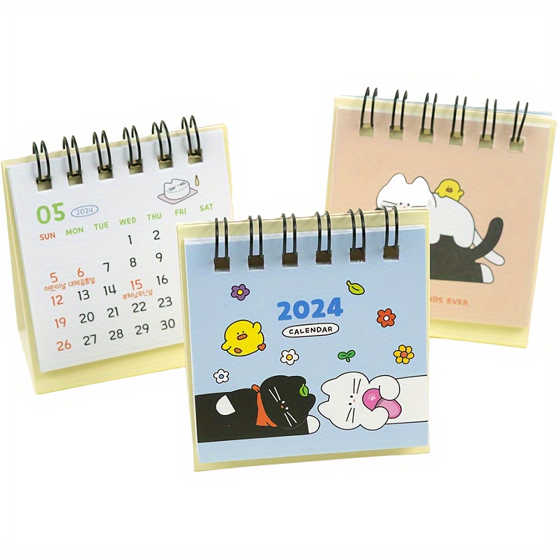 1pc Calendario Scrivania Piccolo Desktop 2024 Appunti - Temu Italy