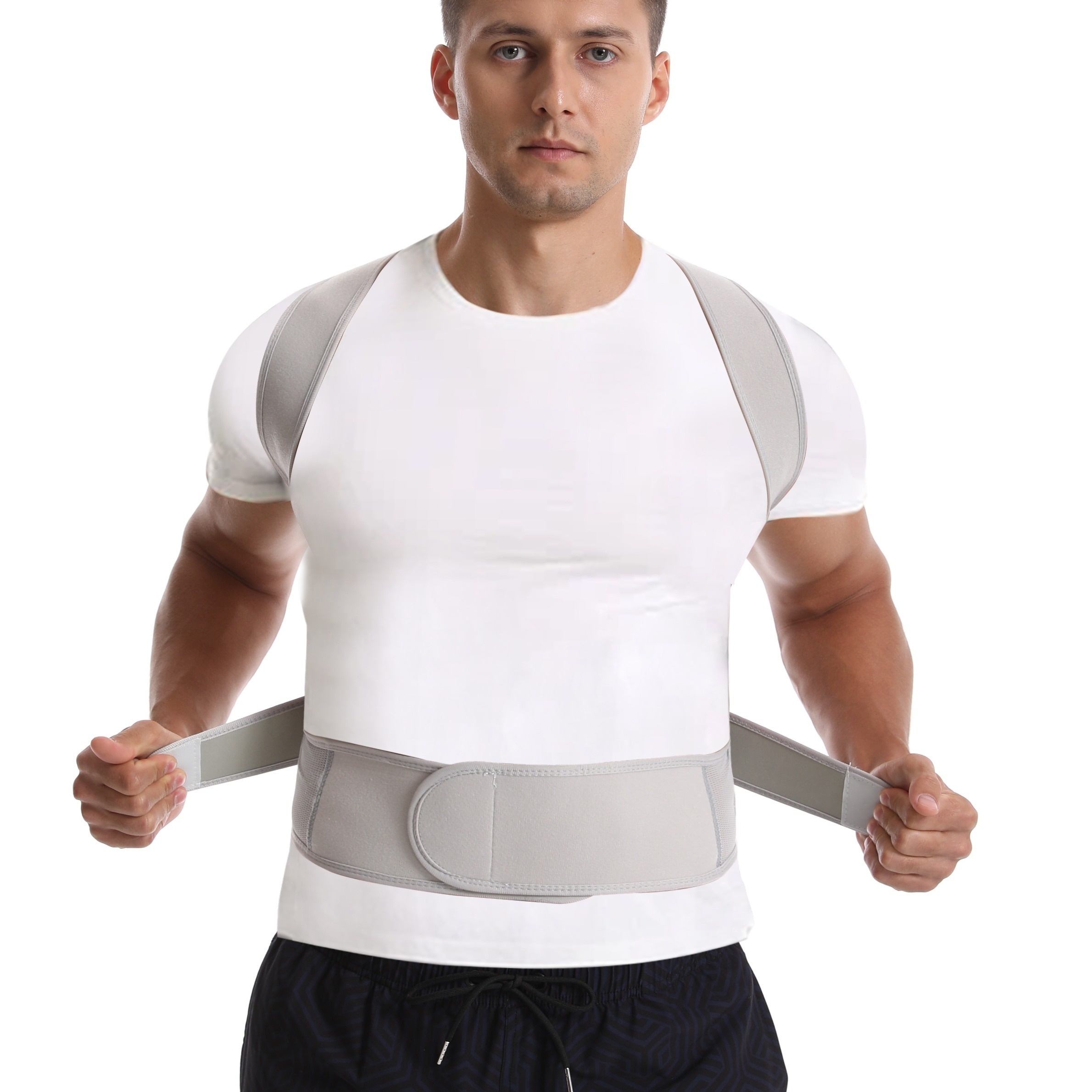 Buy Chest Support Adjustable Posture Corrector Anti-hunchback Back Shoulder  Bra Brace X Strap for Women Beige L Online at desertcartSeychelles