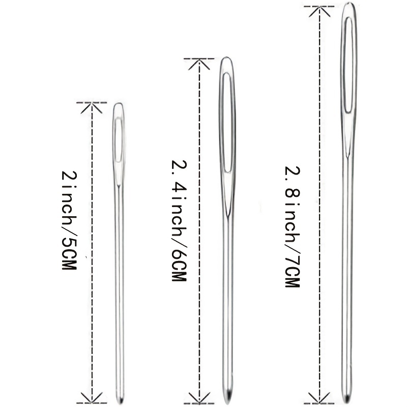 Large eye Blunt Needles Stainless Steel Yarn - Temu