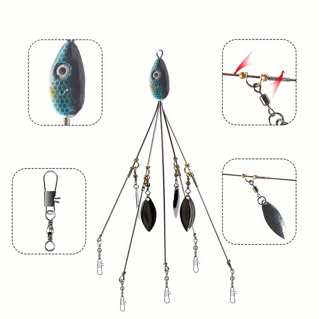 Complete Carp Fishing Tackle Set Hooks Bean Stoppers Rolling - Temu