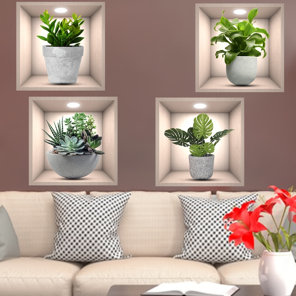 Stickers 3D plantes tropicales – Stickers STICKERS 3D Effets 3D - Ambiance- sticker