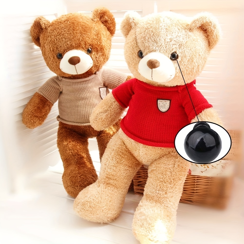 Black Plastic Doll Eyes Safety Eyes For Toys Teddy Bear - Temu