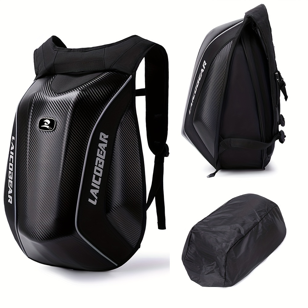 Mochila de moto WEPLAN, mochila impermeable para casco para hombre,  accesorios de moto, mochila de viaje