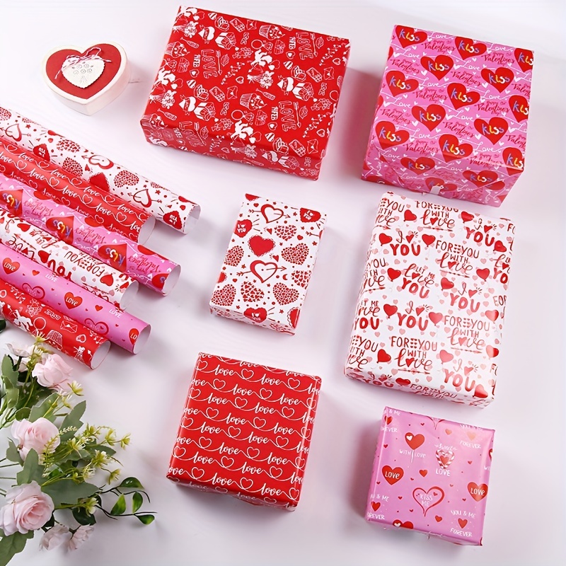 Christmas Gift Wrapping Paper, Valentine's Day Paper Gifts