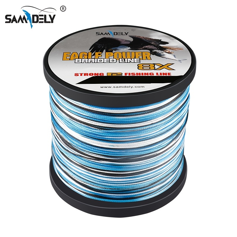 546yd Yellow spotted Braided 4 Strands Pe Fishing Line Test - Temu