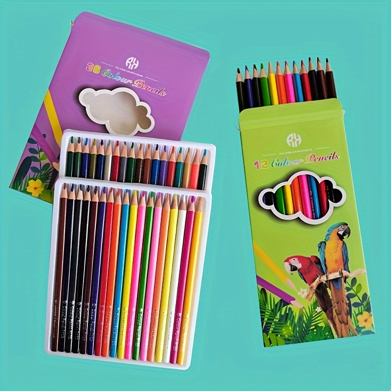 Artist Colored Pencil Set (12 18 24 36 48 Colors) Oil based - Temu