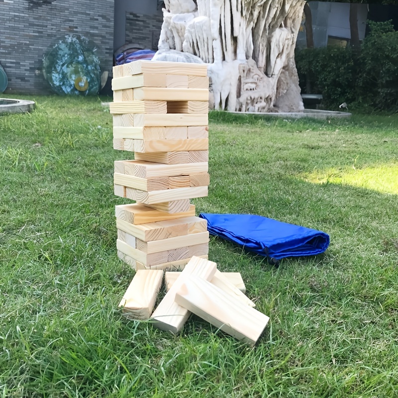 Tumbling Tower Games to Enjoy Fun Lawn Stacking Block – Large