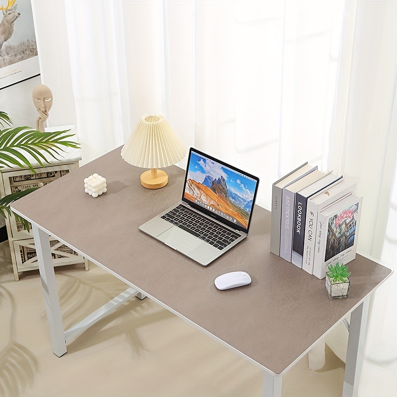 Alfombrilla de escritorio transparente, 120 x 60 cm, antideslizante,  impermeable, PVC, doble uso, bordes redondos, protector de mesa para  oficina