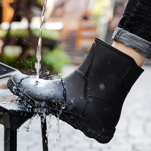 Mens Rain Boots Wear Resistant Waterproof Non Slip Knee High Rain Shoes For  Outdoor Working Fishing - Men's Shoes - Temu