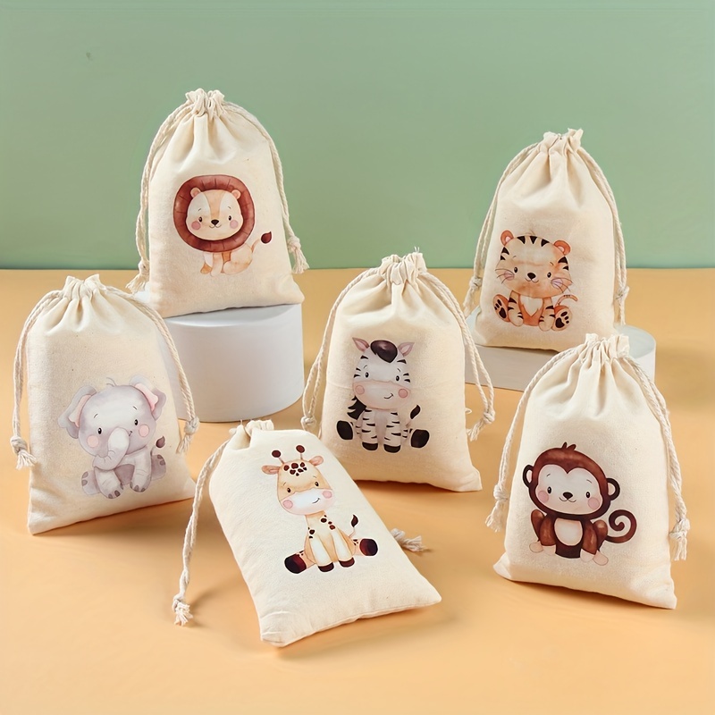 

6pcs, Cute Dinosaur Candy Bags For Birthday Parties And Holiday Gifts